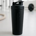 Gym Shaker with Steel Blender BPA Free shaker for gym steel stainless 750mL, Heavy Quality (Black) Boys &amp; Girls