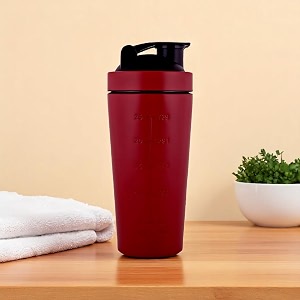 stainless steel gym shaker with steel blender with mixer ball protien shaker bpa free 750ml heavy quality maroon boys amp girls