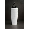 Stainless Steel Gym Shaker with Steel Blender with Mixer Ball Protein Powder BPA Free, 750mL, Heavy Quality (White) Boys & Girls