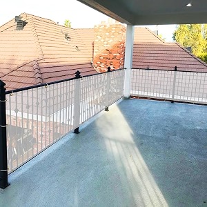 monofilament fabric self fold baby kids safety net protector for balcony amp staircase railing guardbalcony net baby safety products white color 080x7 mtr