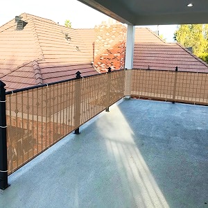 monofilament fabric self fold baby kids safety net protector for balcony amp staircase railing guardbalcony net baby safety products beige color 090x7 mtr