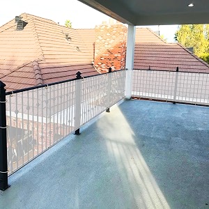 monofilament fabric self fold baby kids safety net protector for balcony amp staircase railing guardbalcony net baby safety products white color 150x3 mtr