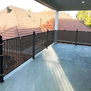 monofilament fabric self fold baby kids safety net protector for balcony amp staircase railing guardbalcony net baby safety products black color 150x3 mtr