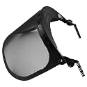 GREEN DEVIL Replacement Metal Mesh Visor Protective Face Shield with Mounting Bracket for Chainsaw/Forest Hard Hats/Helmets ANSI Z87.1