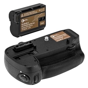 green extreme mb-d15 battery grip for nikon d7100 amp d7200  high capacity 2000mah en-el15 battery