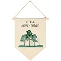Green Forest-Little Adventure-Pennant Flag Sign Gift for Baby Newborn Boys Girls Kids-Banner Wall Decor Presents for Nursery Bedroom Playroom Front Door-Baby Presents Shower-Birthday Christmas Gift
