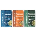 Green Gainz Roasted Edamame Assorted Flavours (Sea Salt, Masala,Cheese) 100gm Each | 100% Veg High Protein Snack | No Added Sugar | Non-GMO | Rich in Fiber | No Gluten