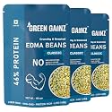 Green Gainz Roasted Edma Beans (Edamame) Classic Flavour (pack of 3-100gm each) | 100% Veg High Protein Snack | No Added Sugar | Non-GMO | Rich in Fiber | No Gluten