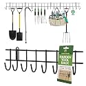 Green Haven Garden Tool Storage | Metal Shed Storage Rack & Organiser 160cm