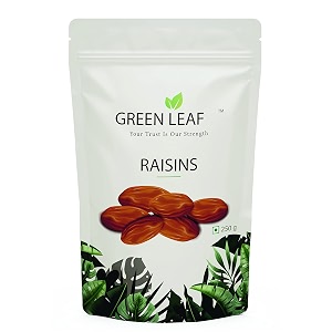 green leaf premium 100 natural dry fruits silver seedless green raisins kishmish 250gm hand-sorted healthy high antioxidants diet naturally sweet amp tasty ziplock pouch every occasion and gift