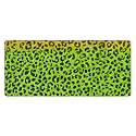 Green Leopard Print Extended Gaming Mouse Pad, with Stitched Edges Large Mouse Pad Desk Protector, Rubber Base Mousepad Keyboard Mouses Mat for Work Game Office Home- 32" X 12" Inch