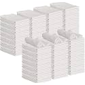 GREEN LIFESTYLE Shop Towels 12" x 14" 150 Pack - White Cotton Shop Towels, Cleaning Rags Bulk, Reusable Shop Rags, Durable Cleaning Cloths for Garage, Automotive, Industrial and Home