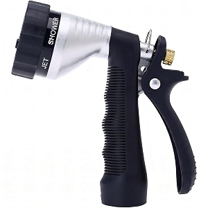 green mount green mount water hose nozzle spray nozzle metal garden hose nozzle with adjustable spray patterns perfect for watering plants washing cars and showering dogs amp pets