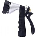 GREEN MOUNT GREEN MOUNT Water Hose Nozzle Spray Nozzle, Metal Garden Hose Nozzle with Adjustable Spray Patterns, Perfect for Watering Plants, Washing Cars and Showering Dogs &amp; Pets