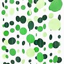 Green Party Decorations Ombre Green Circle Dots Garland Hanging Paper Polka Dot Streamer for Birthday Wedding Bridal Shower Summer Spring Easter St Patrick’s Day Golf Tea Party Supplies