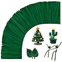 Green Pipe Cleaners, 300pcs Christmas Craft Supplies, Pipe Cleaners Craft Bulk, Chenille Stems, DIY Arts &amp; Decorations