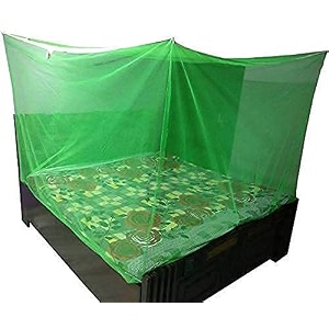 green rectangular fine mesh mosquito net for single beddouble bed 3x65 insect protection repellent perfect for indoors and outdoors
