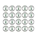 Green Ribbon Awareness Pins - Wholesale Pack Pins for Cerebral Palsy, Glaucoma, Mental Health, Bipolar Disorder, Organ Donation, Liver Cancer- Perfect for Gift-Giving and Fundraising