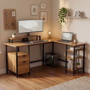 GREEN SOUL Aspire L-Shaped Study Table with