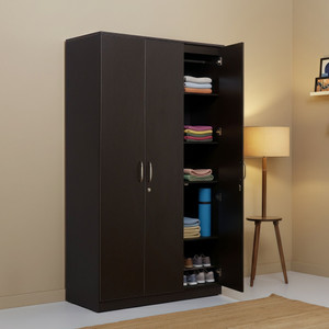green soul merlin 3-door wardrobe engineered wood 3 door wardrobe