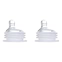 green sprouts Medium Flow Nipples Made from Silicone (2 Pack) | 100% Food-Safe Silicone | Flexible Design Mimics Breast Feeding | Dishwasher, Sterilizer Safe
