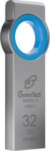 green tech gt-rapid-x 32gb 32 gb pen drive compatible with mobile desktop computer laptop television audio player usb 31 metal case