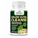 Colon Ultra Cleanse │ Daily Digestive Health & Regularity Support │ Psyllium Husk, Senna Leaf, Ginger & Fennel │ NAC & Goldenseal │ Non-GMO │ Made in USA │ 60 Capsules │ Green Valley Naturals
