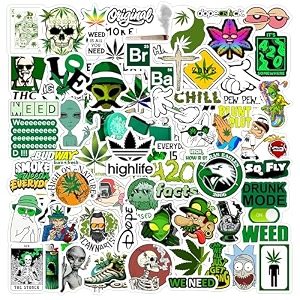 green wee stickers vinyl self-adhesive sticker for adults multicolor stickers for laptop journal guitar mobile - waterproof residue free for adults