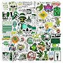 Green Wee Stickers Vinyl Self-Adhesive Sticker for Adults, Multicolor Stickers for Laptop, Journal, Guitar, Mobile - Waterproof Residue Free (for Adults)