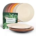10inch 5pcs Dishwasher Microwave Safe Wheat Straw