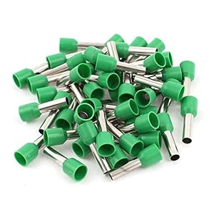 greenartz 6 sqmm ferrules 200 pcs green insulated wire end terminals copper crimp ferrules tin plated cable end sleeves for electrical wiring amp distribution boards