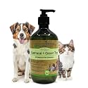 Greenbone Pet Spa All-Natural Plant-Based Shampoo - Oatmeal & Green Tea - Naturally Deodorizing - Relaxing & Calming