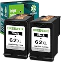 GREENBOX 62XL 62 Black Ink Cartridges for Envy 5660 5540 5740, 2 Pack