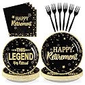 Greencian 96 Pcs Retirement Party Decorations Serves 24