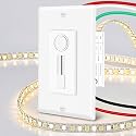 Greencycle 60W 12V LED Driver and Dimmer Switch,Compatible with Only 12VDC LED Strip Lights and Fixtures,Single Integrated Unit, Converts 120V AC to 12V DC, Neutral Wire Required, ETL