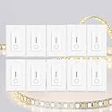 Greencycle 60W 24V LED Driver and Dimmer Switch 10PCS,Compatible with Only 24VDC LED Strip Lights and Fixtures,Single Integrated Unit, Converts 120V AC to 24V DC, Neutral Wire Required, ETL