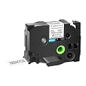 GREENCYCLE Extra Strength Label Tape TZe-S251 24mm 0.94" Laminated White Compatible for Brother P-Touch TZeS251 TZ-S251 TZe TZ 1 inch Black on White Label Tape for PT2730 PT9600 PTH500LI, 20 Pack