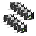GREENCYCLE Extra Strength Label Tape TZe-S131 12mm 0.47" Laminated Clear Compatible for Brother P-Touch TZeS131 TZ-S131 TZe TZ 1/2 inch Black on Clear Label Tape for PT-D200 PT-D210 PT-D220 10 Pack