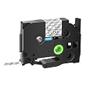GREENCYCLE Extra Strength Label Tape TZe-S121 9mm 0.35" Laminated Clear Compatible for Brother P-Touch TZeS121 TZ-S121 TZe TZ 3/8 inch Black on Clear Label Tape for PT-D200 PT-D210 PT-D220, 20 Pack