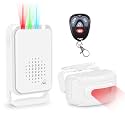 GREENCYCLE Motion Sensor Alarm Outdoor Wireless with Remote, Driveway Alarm System, Up to 900FT Wide Sensor Range- IP64 Waterproof Weatherproof Outdoor Motion Sensor Detector DIY Security Alert System
