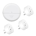 Greencycle Motion Sensor Plug 3 Packs with Wireless Sensor,Auto Lighting