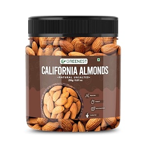 greenest dry fruits amp nuts  high energy dry fruits snack  pure healthy amp natural fit for fasting  perfect for gifting 250 g pack of 1 almonds