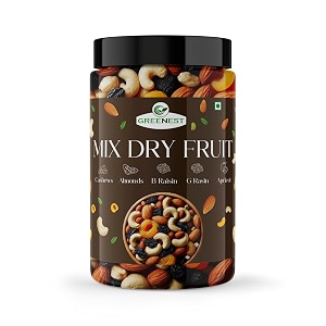 greenest dry fruits amp nuts  high energy dry fruits snack  pure healthy amp natural fit for fasting  perfect for gifting 250 g pack of 1 mixed dry fruits