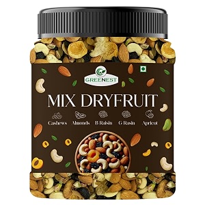 greenest dry fruits amp nuts  high energy dry fruits snack  pure healthy amp natural fit for fasting  perfect for gifting 250 g pack of 4 mixed dry fruits
