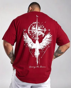 GREENFASO Printed Men Round Neck Red T-Shirt