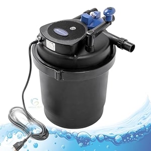 sun-sun cpf 2500 bio pressure pond filter without pump sunsun cpf-2500  11 watts uv light greenfinaqua