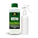 GREENFINITY 100% Cold Pressed Natural Neem Oil Concentrate 500ml For Indoor & Outdoor Plants + Empty Spray Bottle|Steam Distilled | Insecticide, Fungicide Viricide & Miticide For Natural Gardening