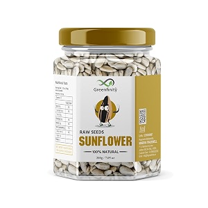 greenfinity raw sunflower seeds  rich in protein fiber vitamins and antioxidants  nutritious healthy diet food for weight management immunity everyday snacking cooking salads smoothies 200g