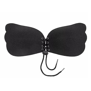greenhood reusable silicone nipple covers amp push-up bra tapes for women  backless strapless coverage solutions for women amp girls backless bra black