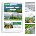Greenhouse Plastic Sheeting 6.5 x 19.6 FT, 6 Mil Clear Film